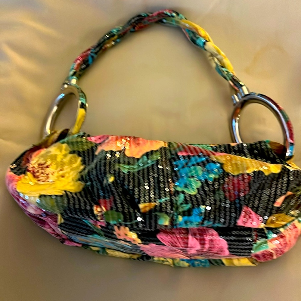 Sequence floral evening bag